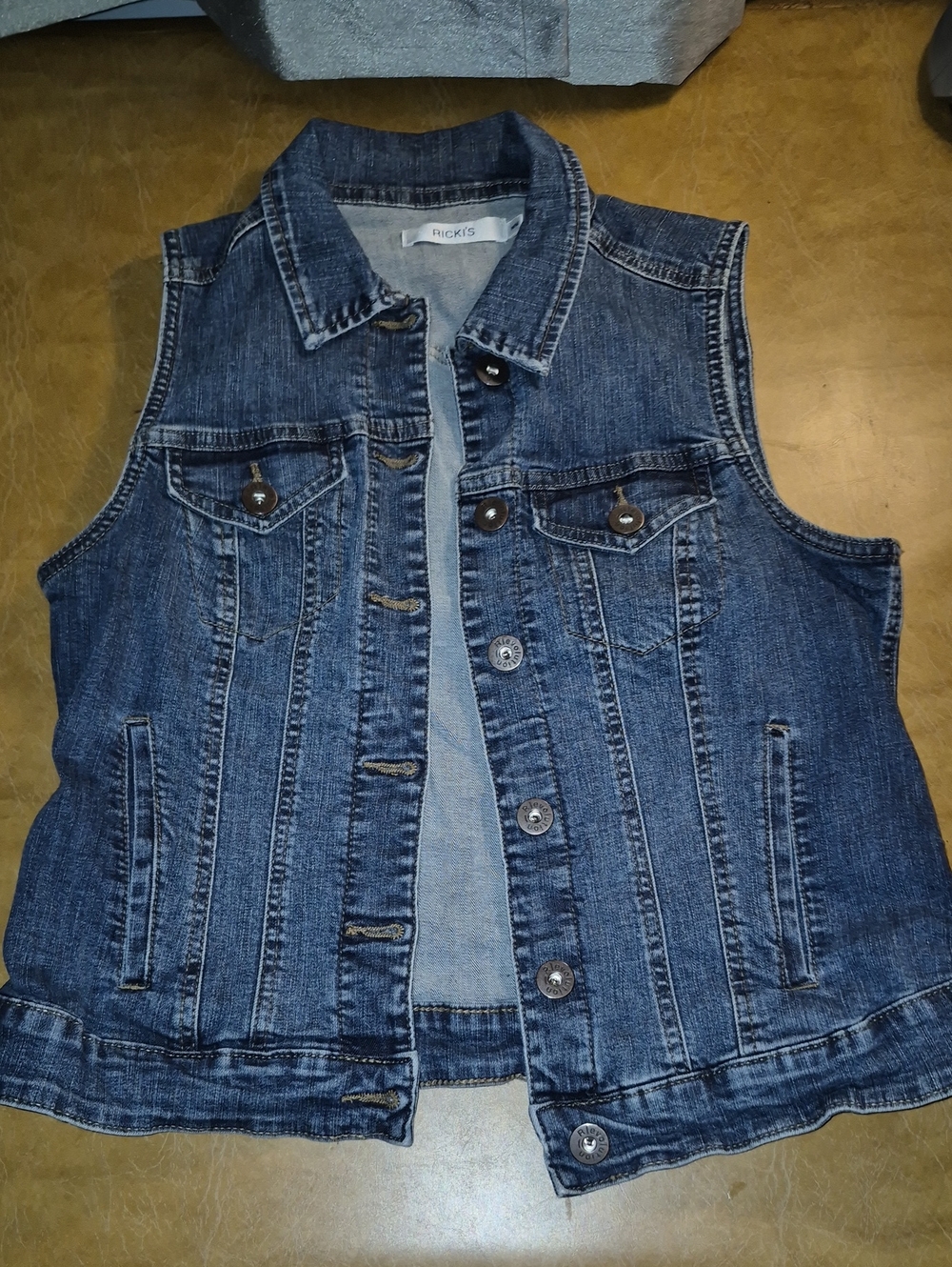 Womens Rickis Denim Vest..size M